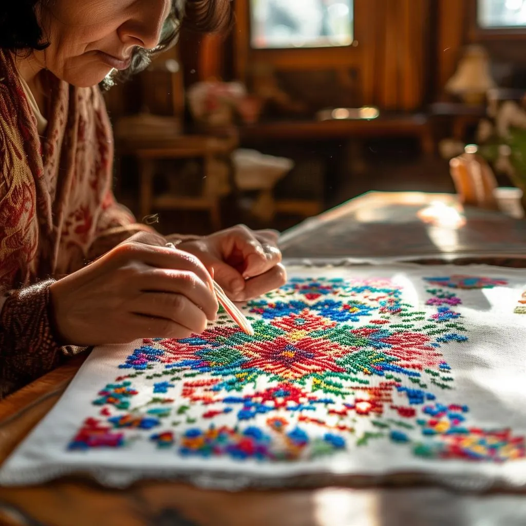 唤醒艺术灵魂,织就温馨生活——揭秘十字绣的五大魅力,带你走进手工艺术的世界