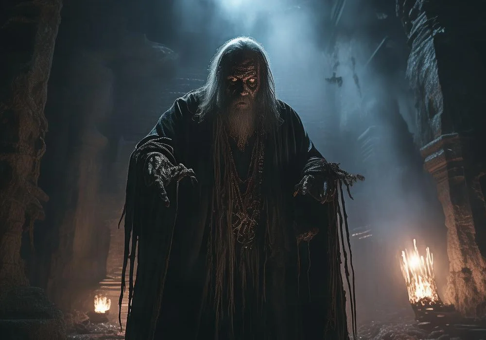 德语古堡的幽灵之夜