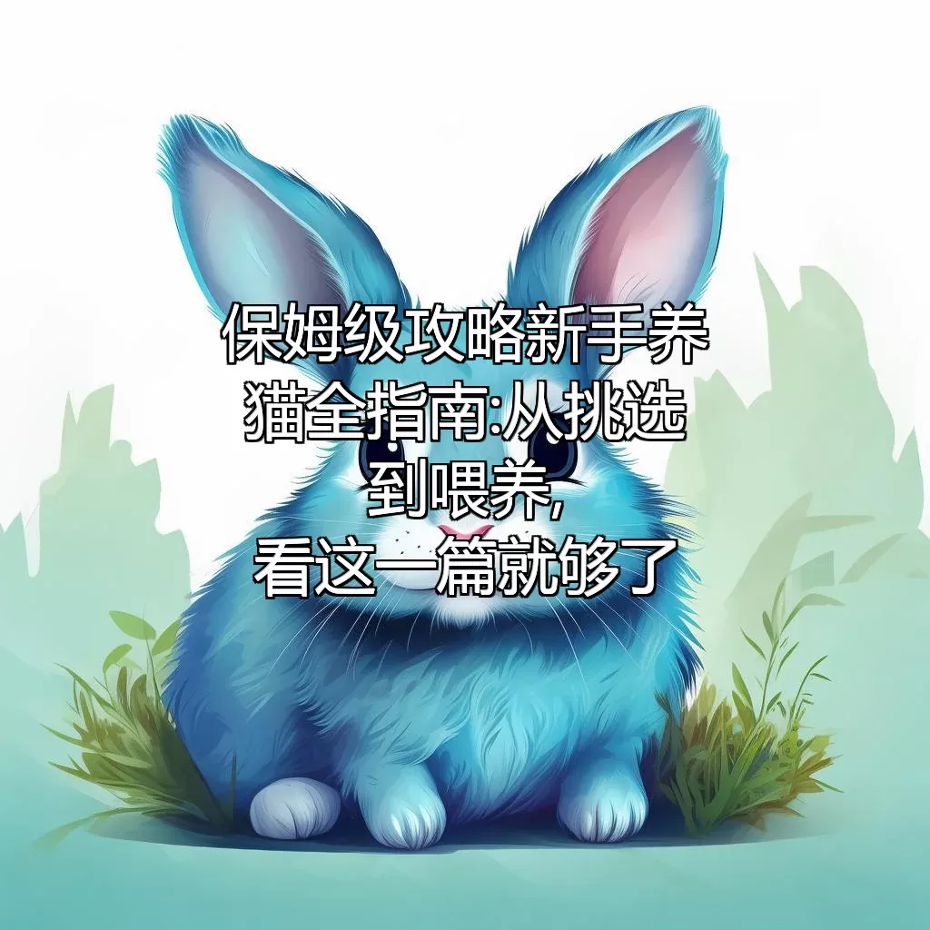(保姆级攻略)新手养猫全指南:从挑选到喂养,看这一篇就够了