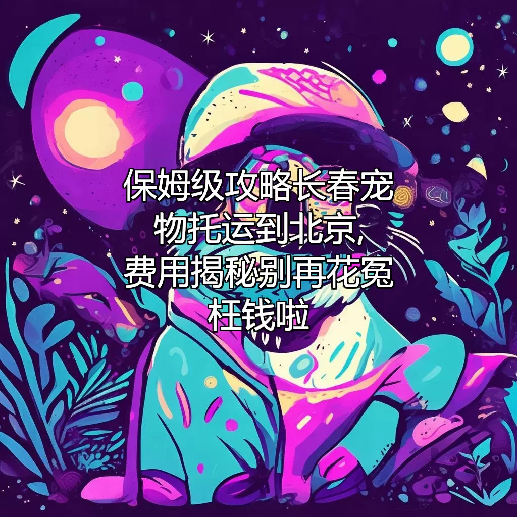 保姆级攻略 长春宠物托运到北京,费用揭秘!别再花冤枉钱啦!