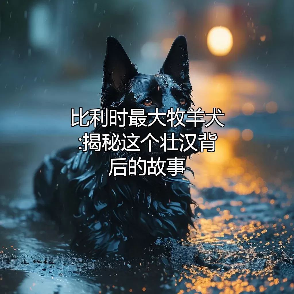 比利时最大牧羊犬:揭秘这个壮汉背后的故事