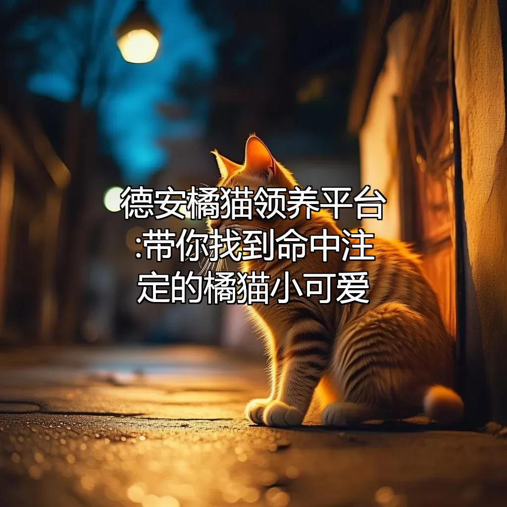 德安橘猫领养平台:带你找到命中注定的橘猫小可爱
