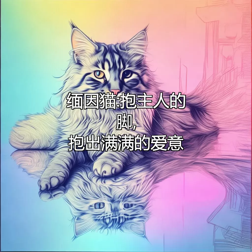 缅因猫:抱主人的脚,抱出满满的爱意