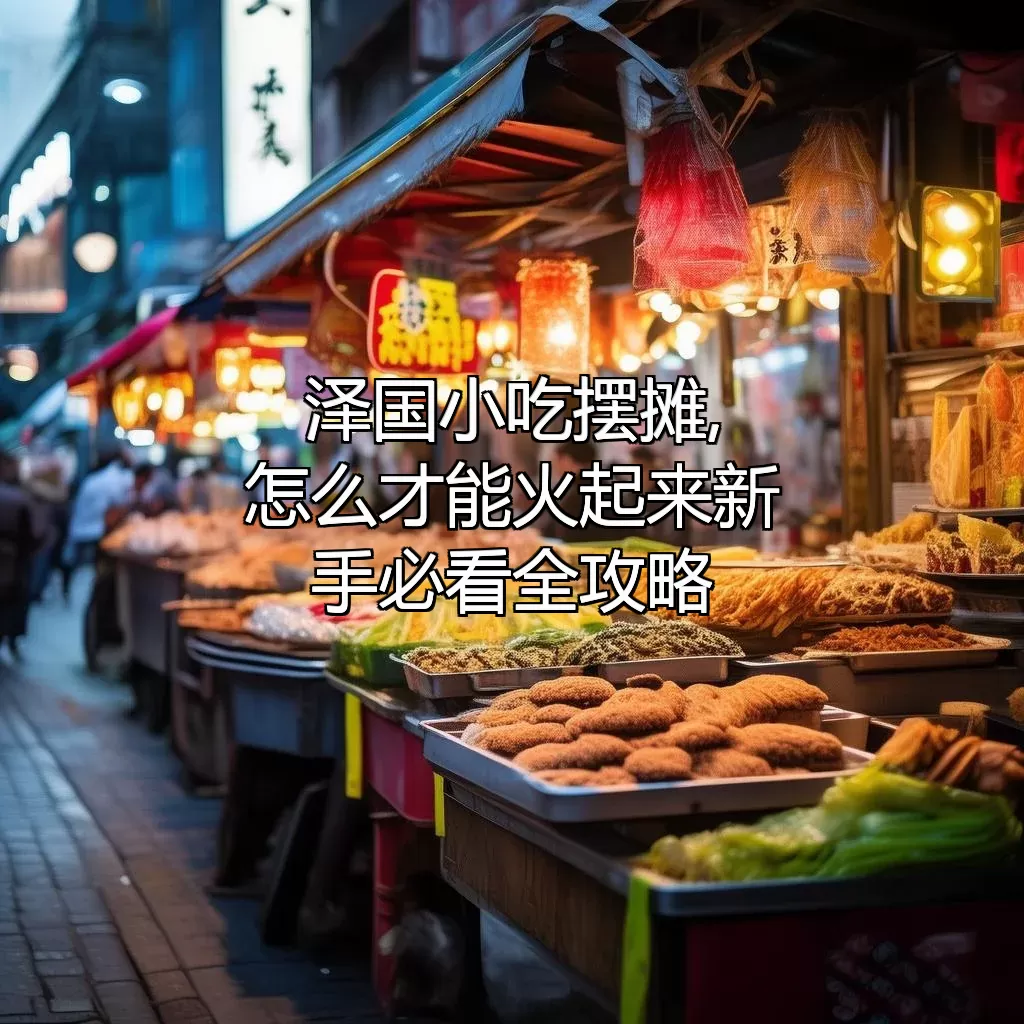 泽国小吃摆摊,怎么才能火起来?新手必看全攻略!