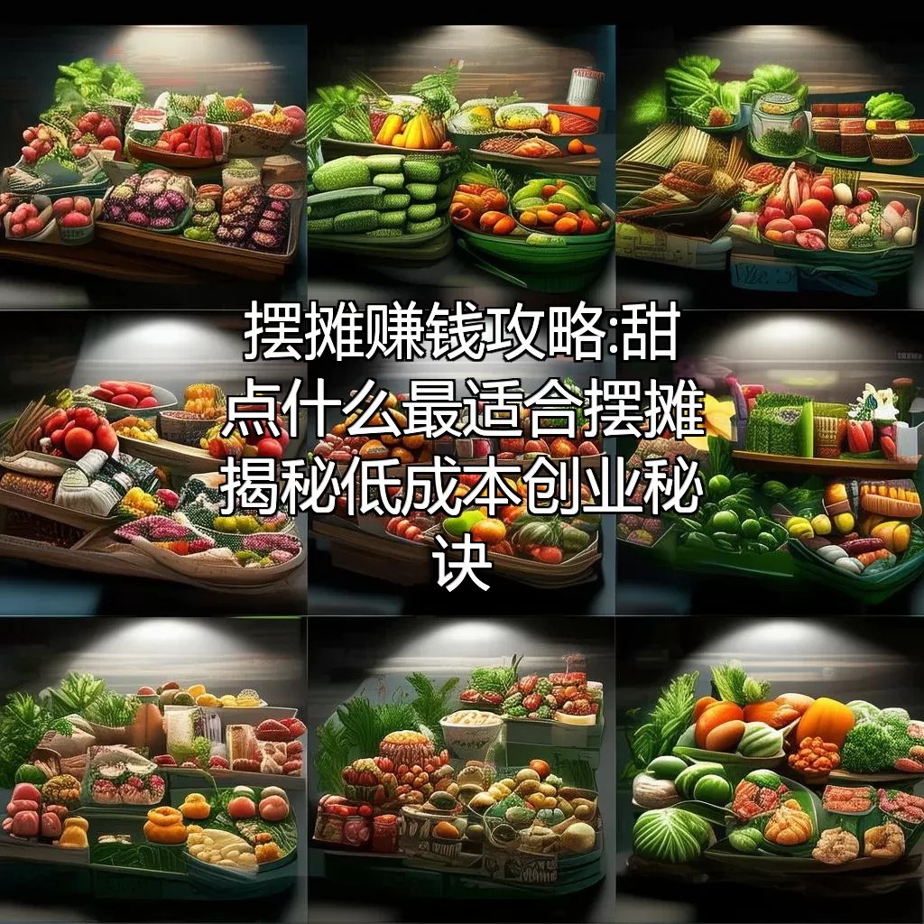 摆摊赚钱攻略:甜点什么最适合摆摊?揭秘低成本创业秘诀!