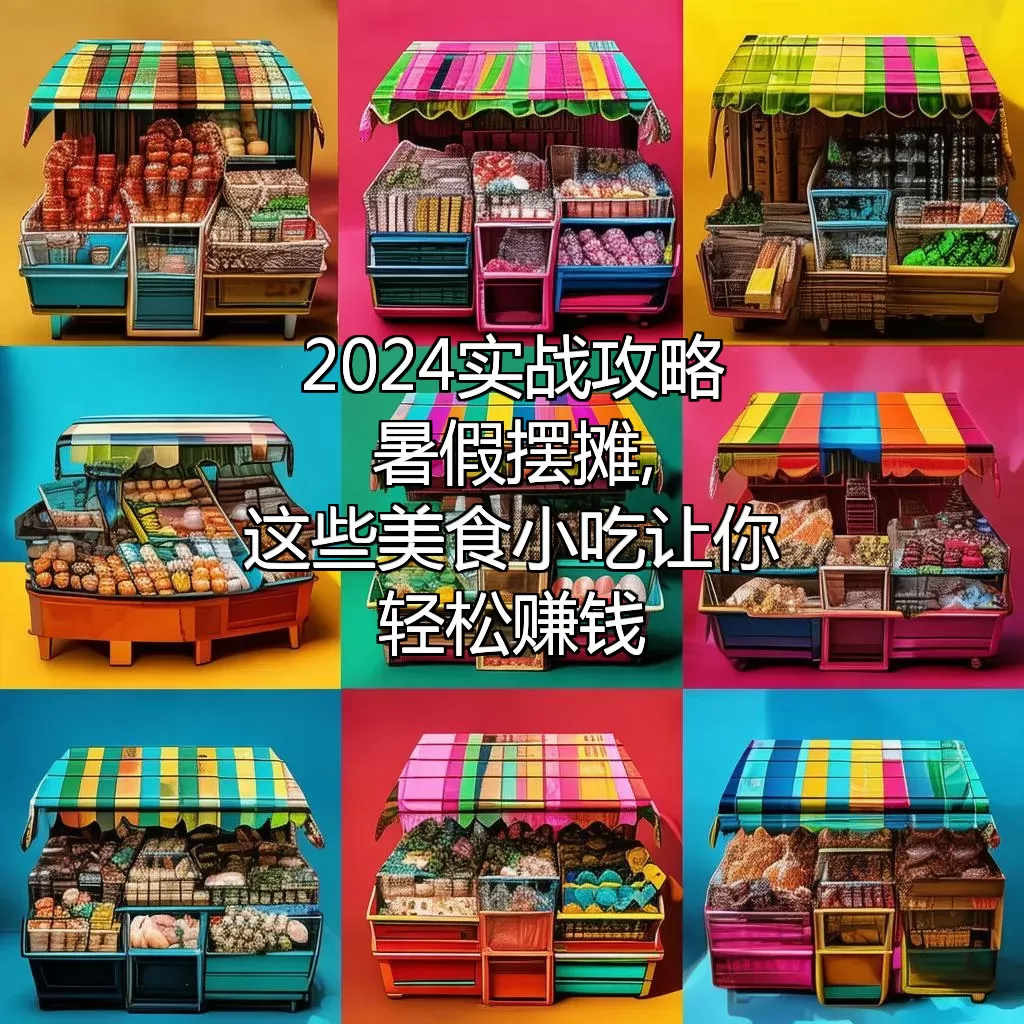 2024实战攻略 暑假摆摊,这些美食小吃让你轻松赚钱!
