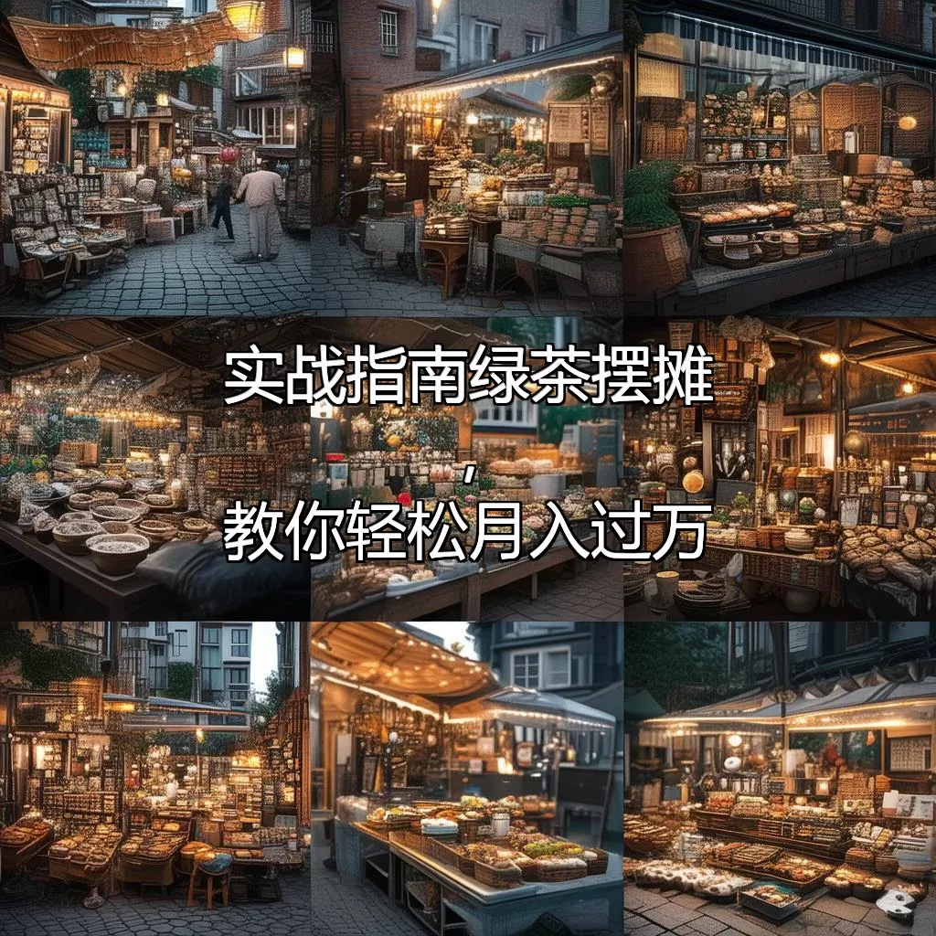 实战指南 绿茶摆摊,教你轻松月入过万!