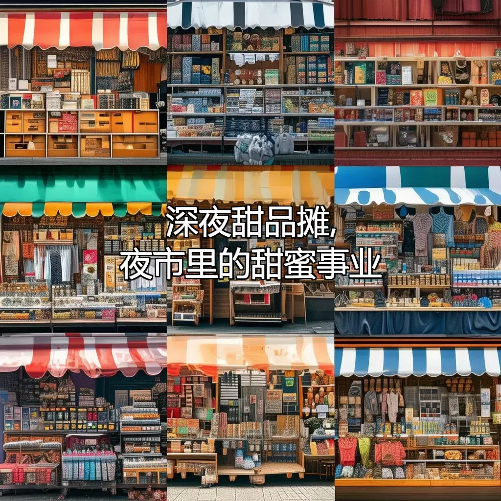 深夜甜品摊,夜市里的“甜蜜事业”