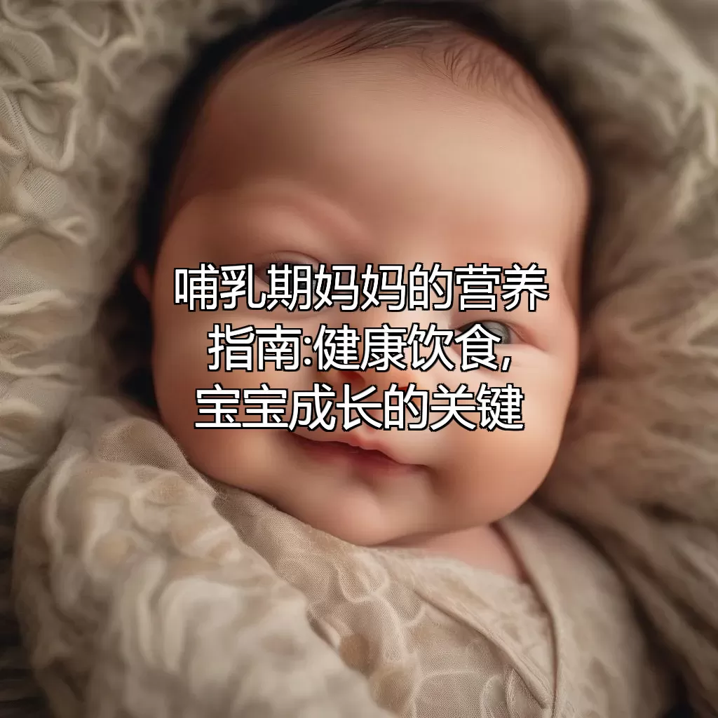哺乳期妈妈的营养指南:健康饮食,宝宝成长的关键
