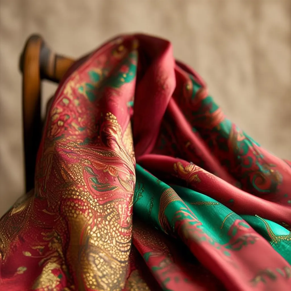 长方形丝巾新玩法轻松绑出时尚裙子美得不像话