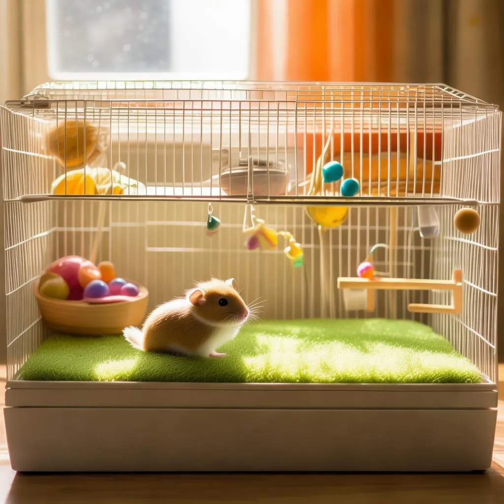 揭秘！这款仓鼠笼围栏尺寸是多少？选对尺寸，让仓鼠生活更舒适！