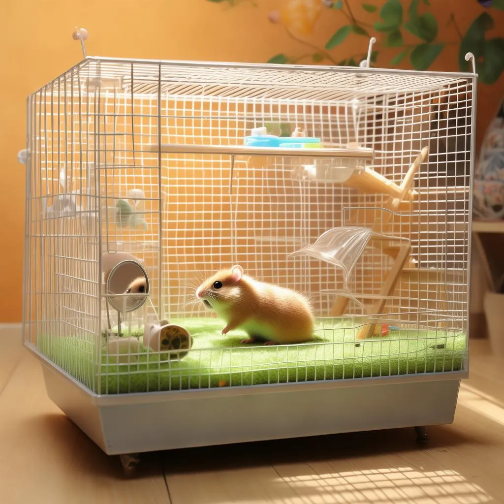 告别脏乱！用泡沫打造超舒适仓鼠笼底垫，让你的小宠物住得安心