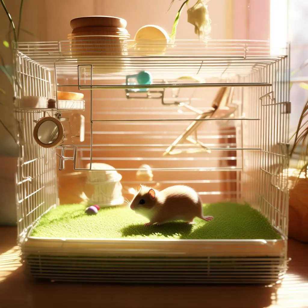 打造萌宠乐园，尽在仓鼠观景笼造景——你的宠物生活新选择