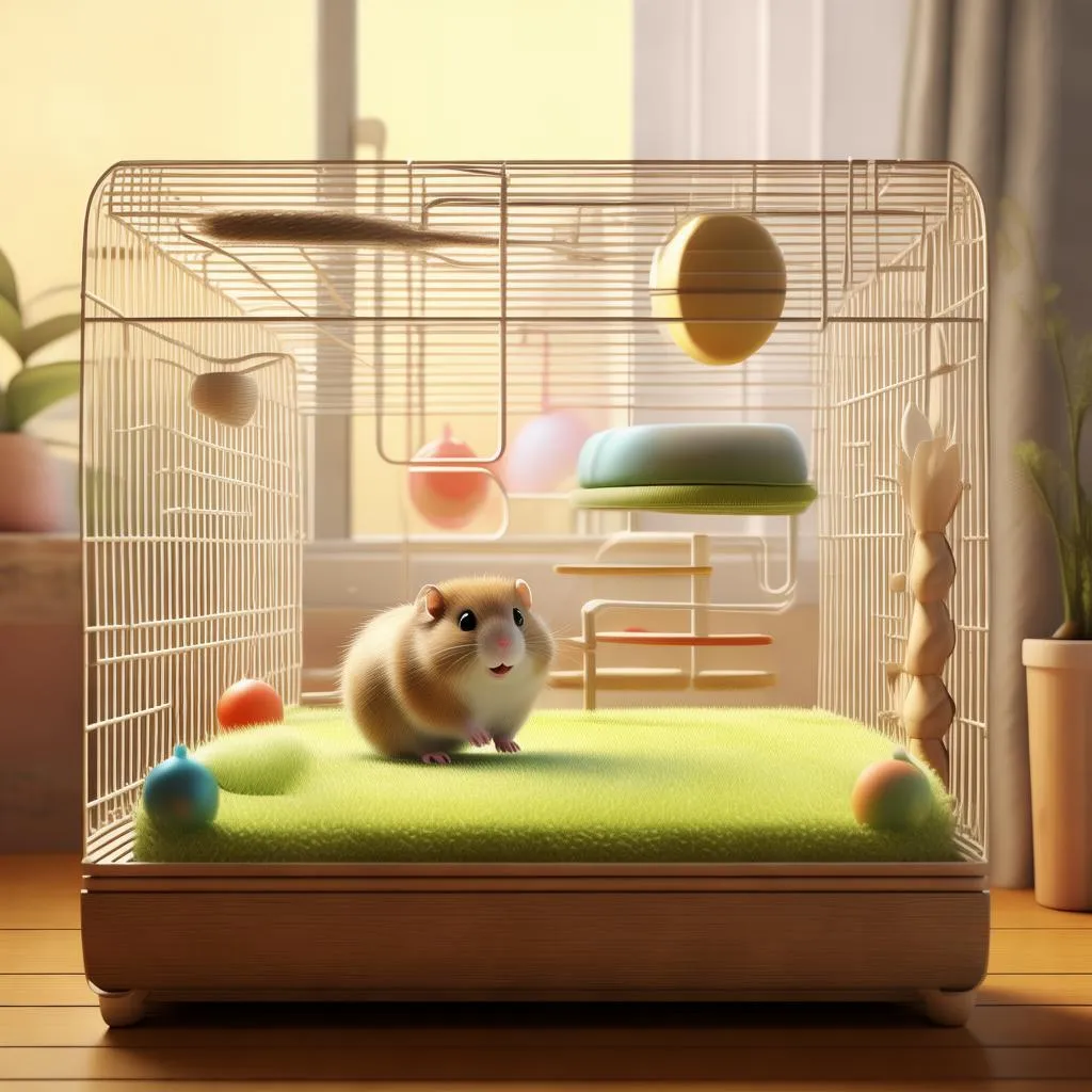 星耀粉色仓鼠笼，打造萌宠专属梦幻空间