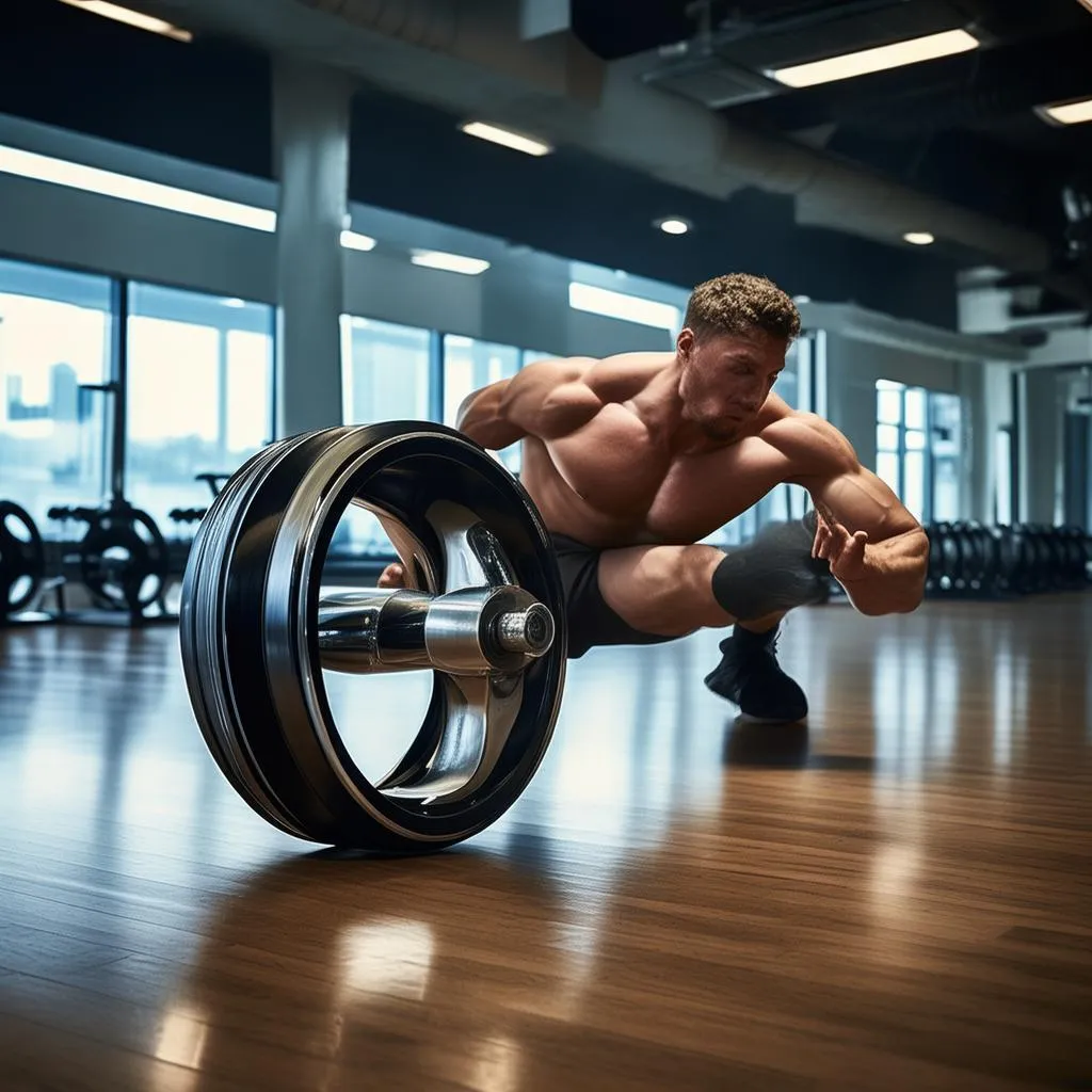 告别水桶腰，打造完美腹肌！这款男健腹轮，让你的健身之旅更高效！