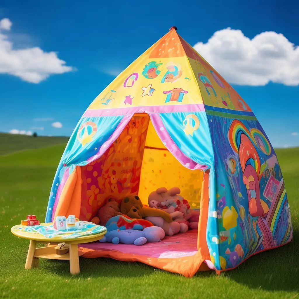 儿童实木帐篷支杆配好，打造户外亲子时光新天地