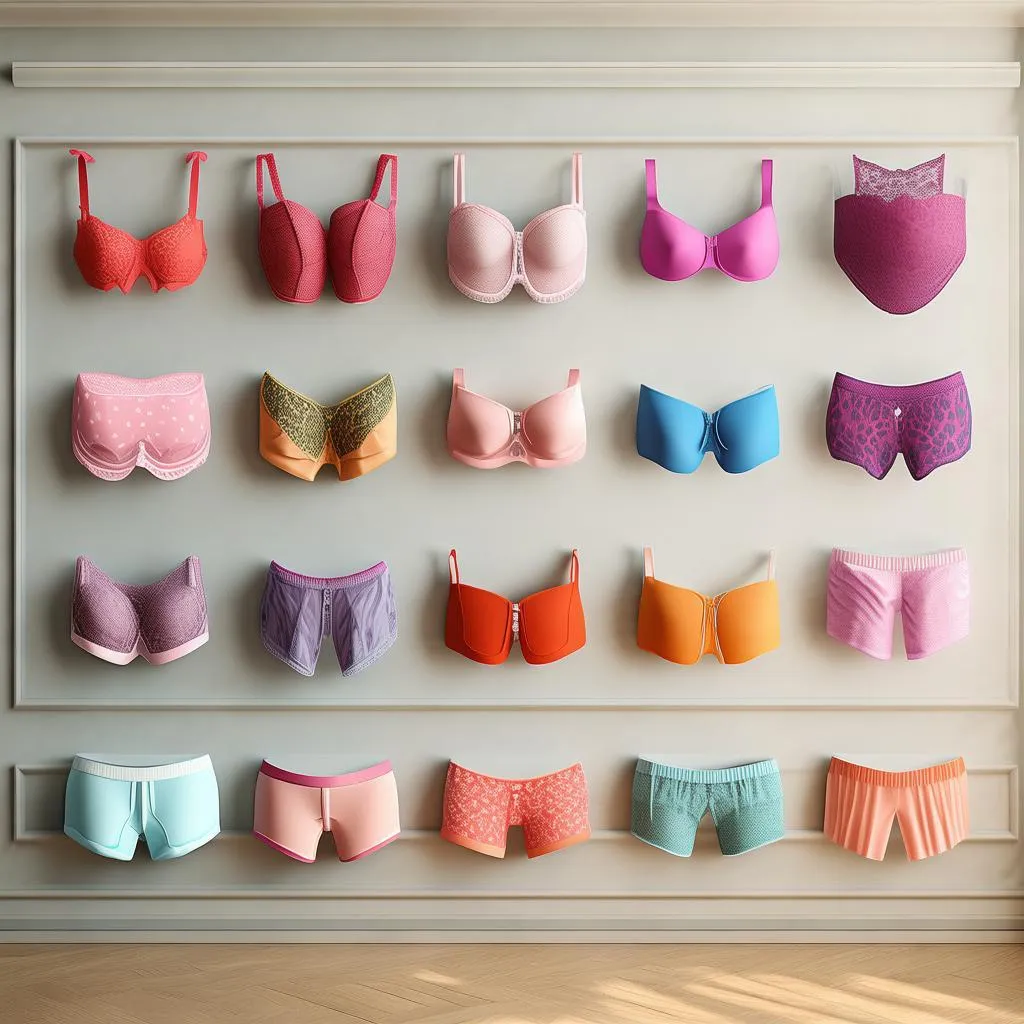 风吹拂内衣美女，夏日清凉必备！