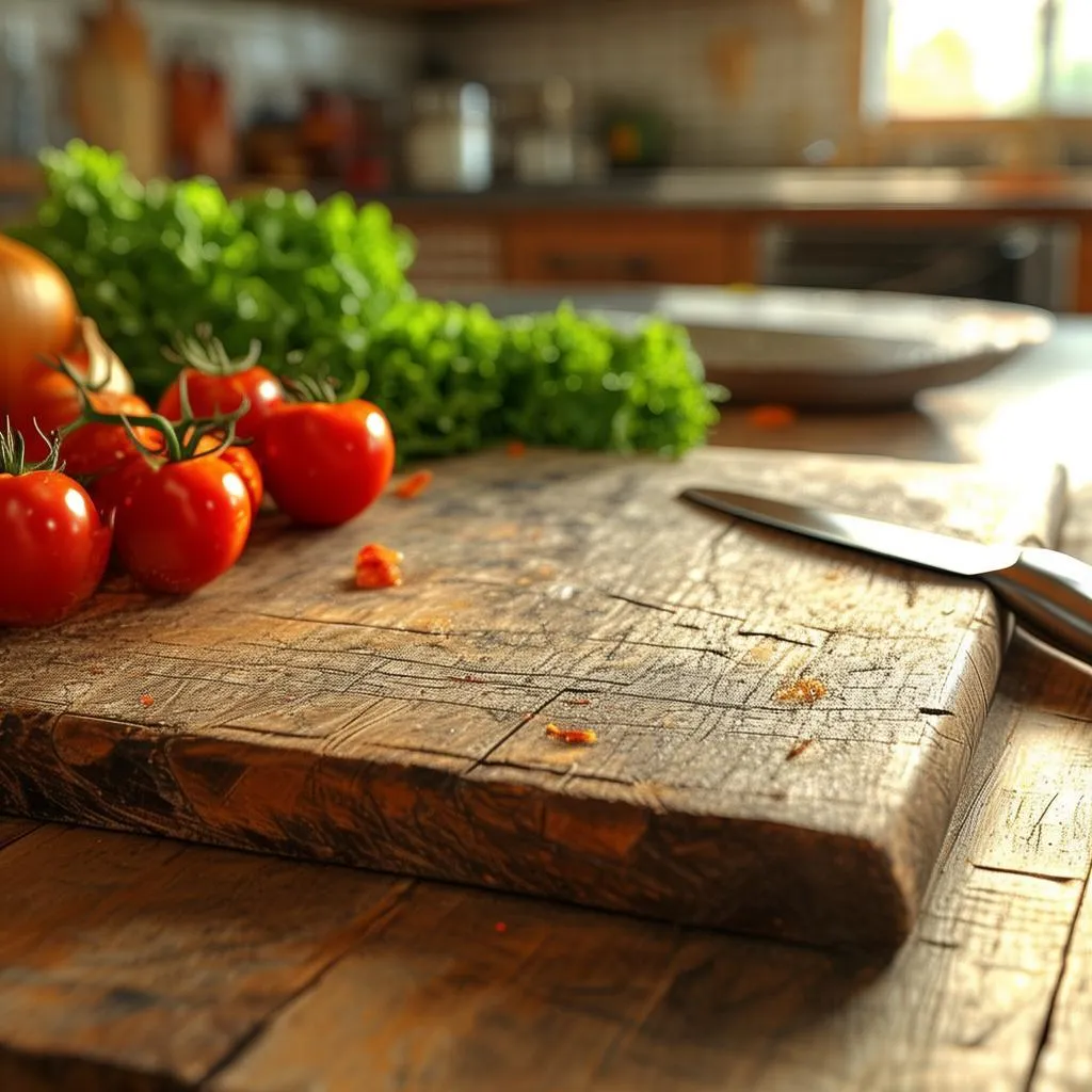 告别塑料实木切菜板为厨房增添一抹自然韵味