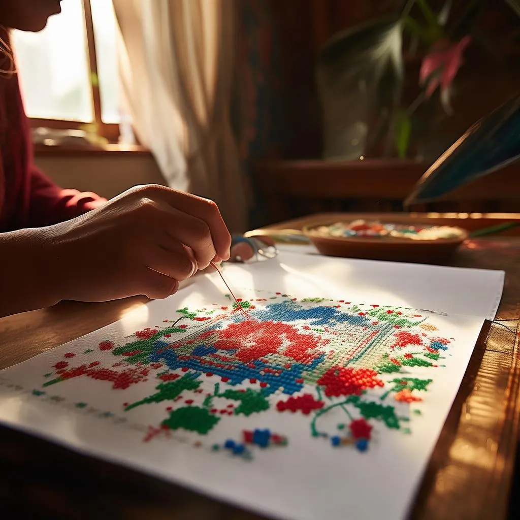 十字绣线：唤醒你的艺术灵魂，打造家居艺术品