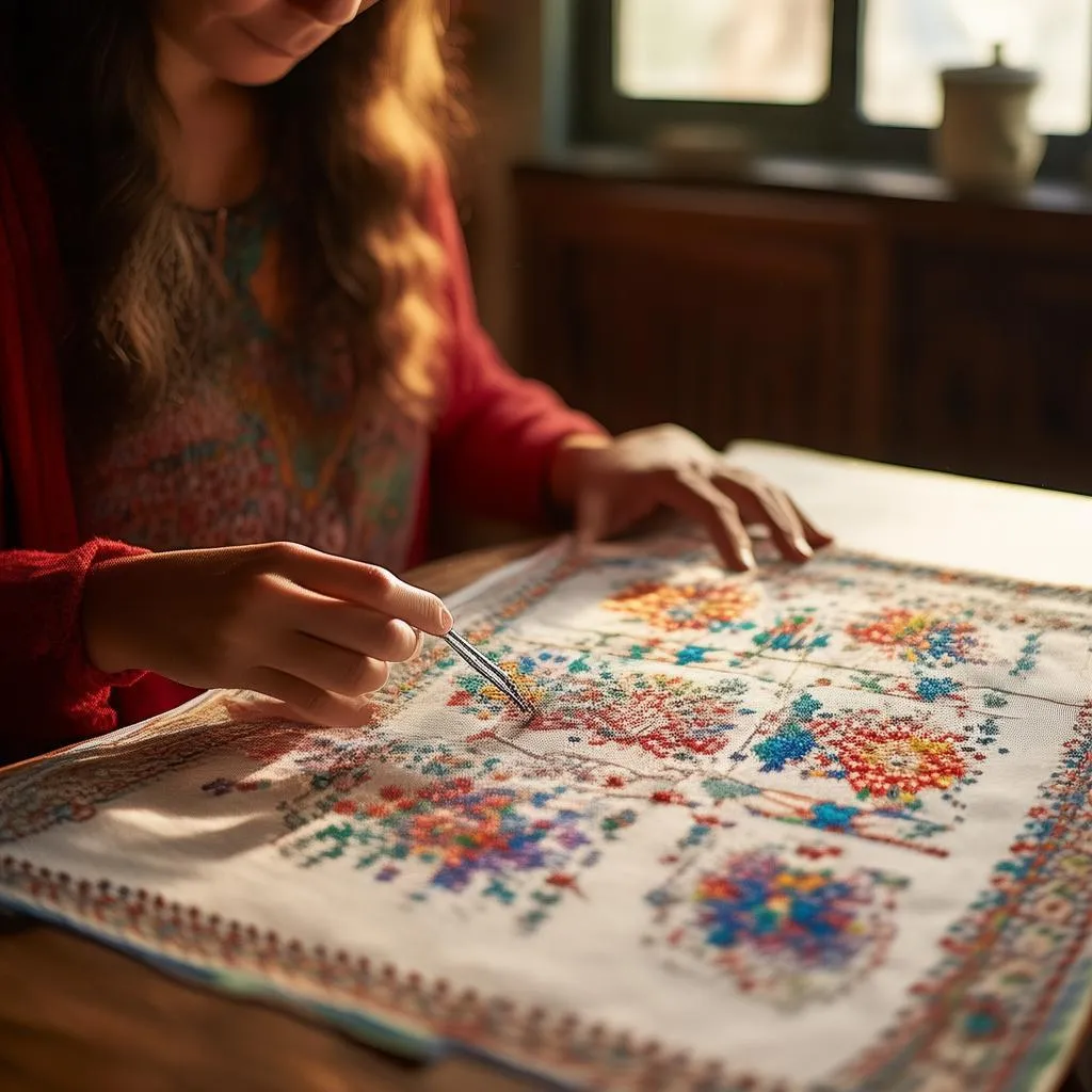 揭秘王四营十字绣：传统艺术与现代生活的完美融合