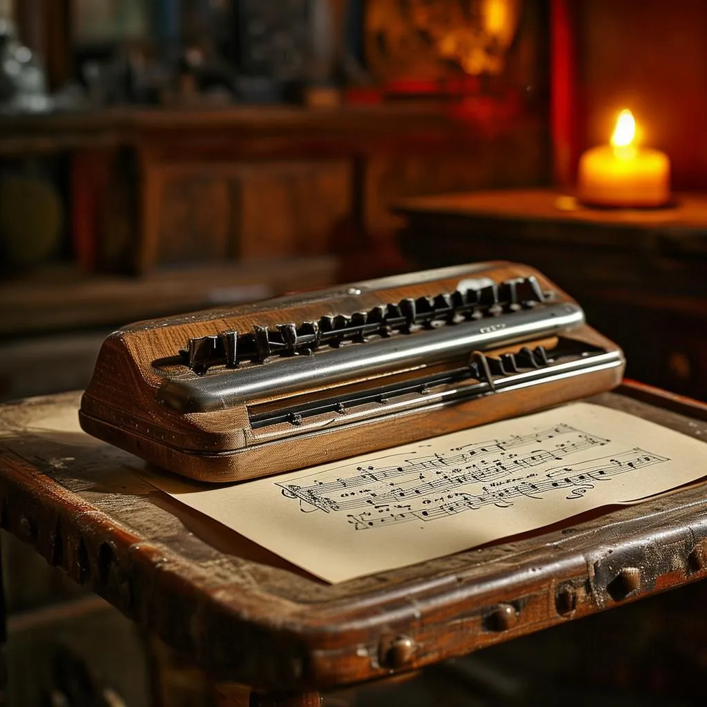 老兵墓前口琴独奏，唤醒心灵深处的旋律，这款口琴带你穿越时光