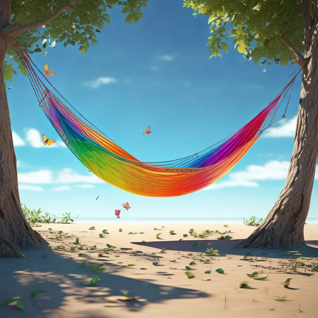 梦境中的悠闲时光：揭秘吊床放下来的秘密，带你进入放松天堂