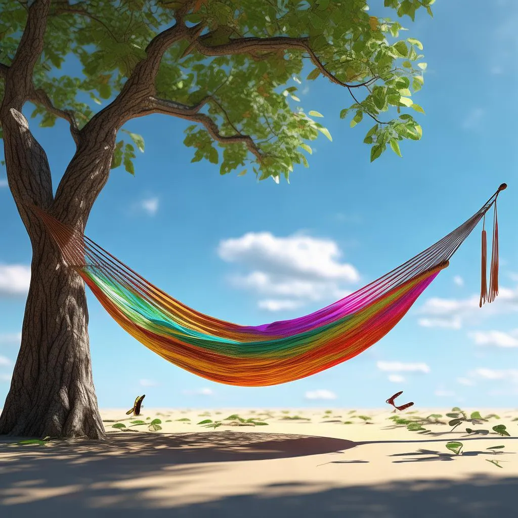 迷你世界吊床，打造你的梦幻乐园！