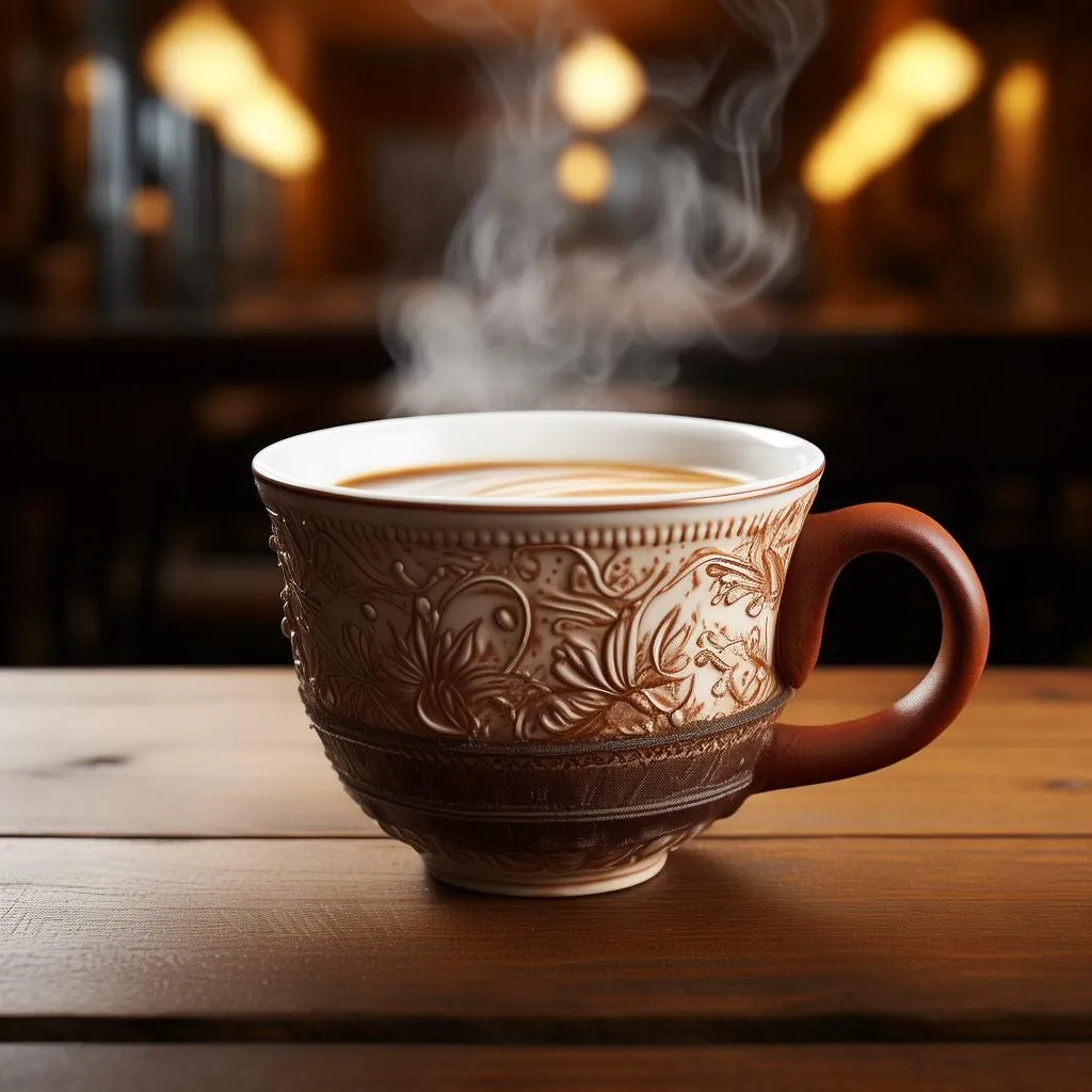 一杯咖啡，两份心情——揭秘奶油橙咖啡杯的独特魅力