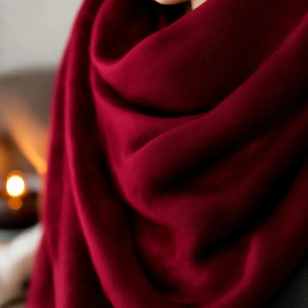 手工编织的艺术，温暖你的冬日——叶子圆形围巾，温暖你的每一刻