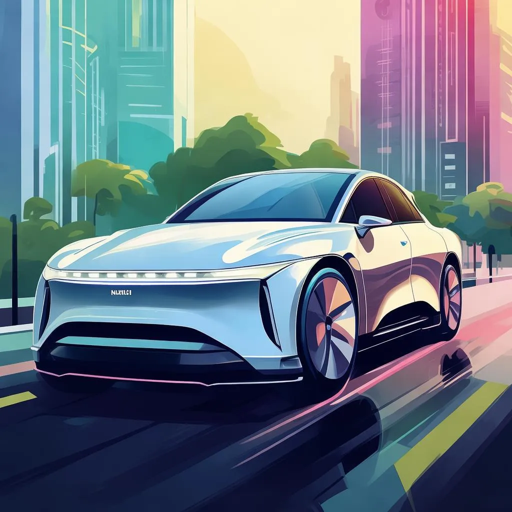 小米绿能方向盘四轮电动车：轻松出行，畅享绿意生活