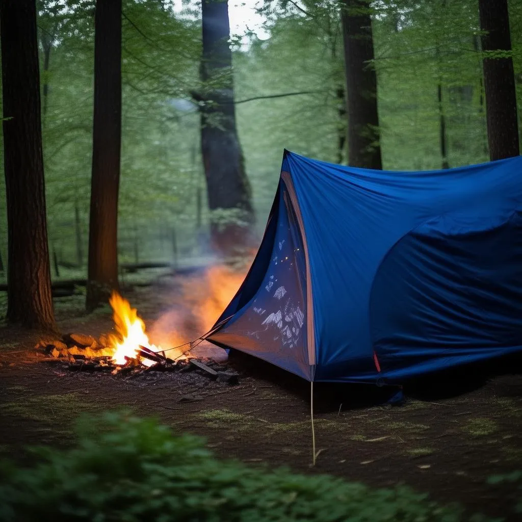 户外探险新伙伴：揭秘这款帐篷简易画的实用与美观