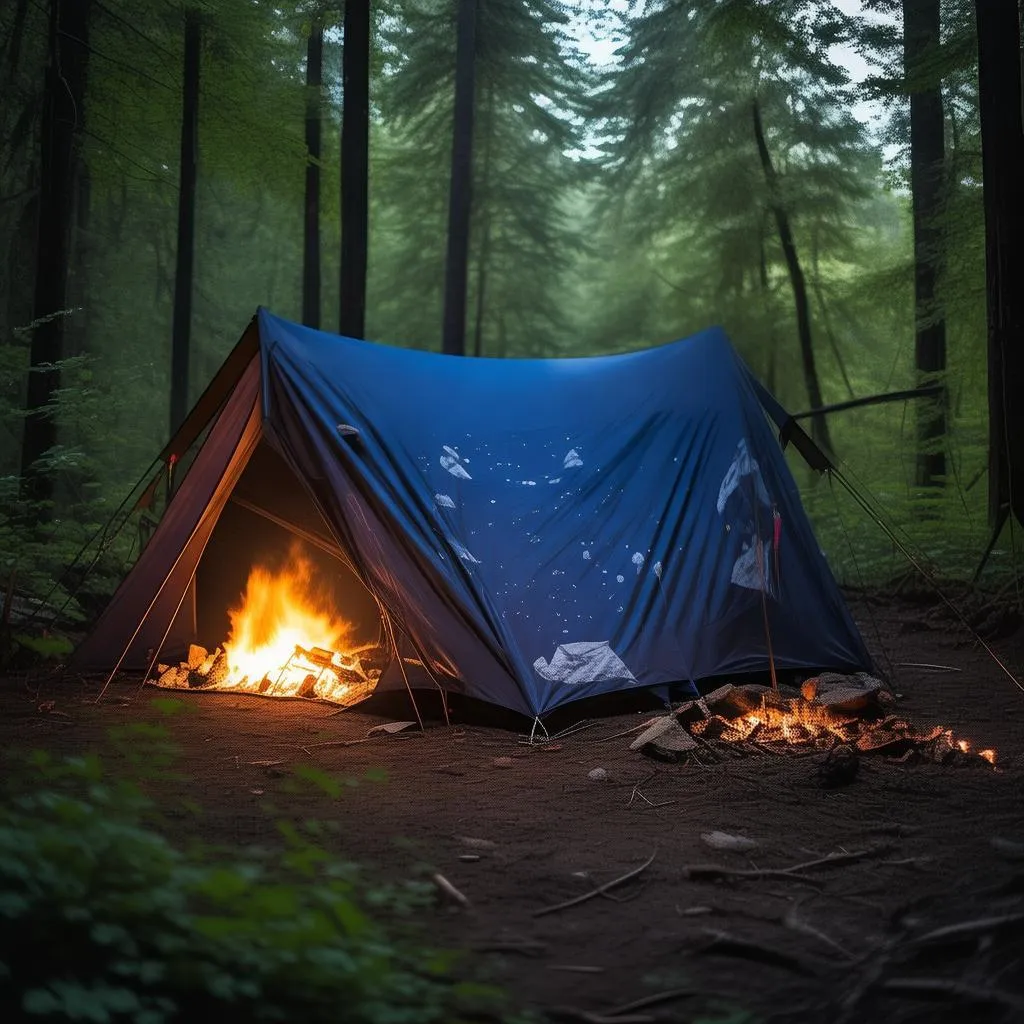 折叠帐篷沙滩伞你的夏日避暑神器一伞遮天全家出行无忧