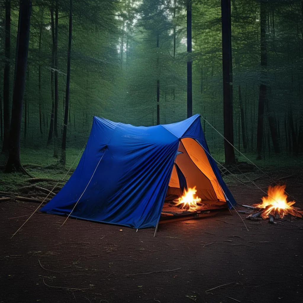 农村野趣生活新选择：这款帐篷，让你的野炊之旅更精彩！