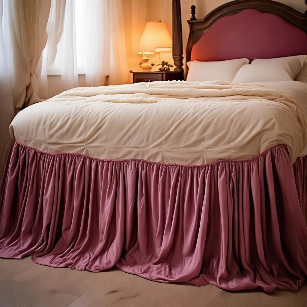 夏日风情，一裙尽现——夏季床裙裁剪图解，打造你的专属家居时尚