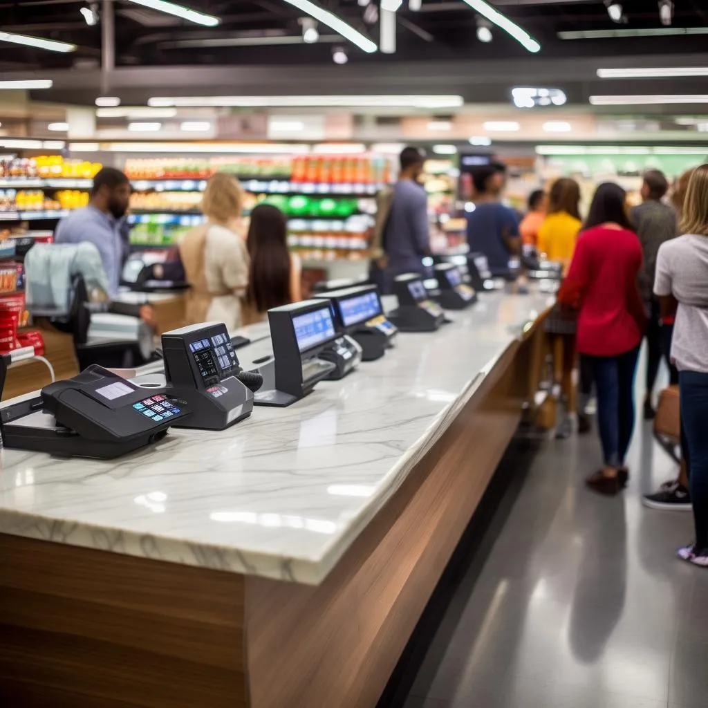 白色收银台，打造高端商业空间新风尚