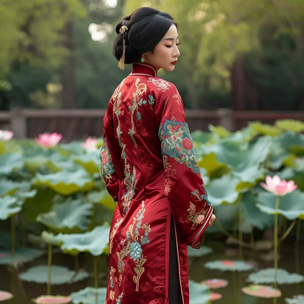 民族风情与现代美学碰撞——旗袍蒙古族服饰，演绎独特韵味