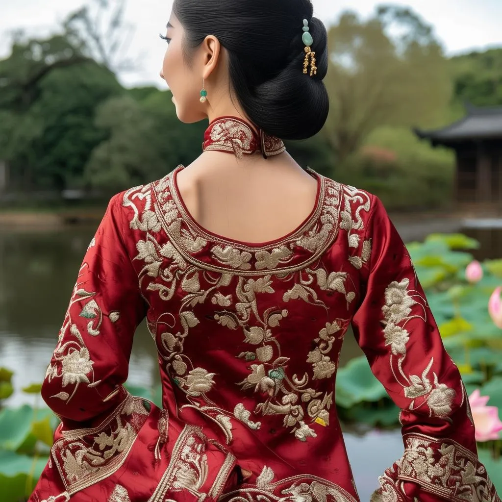 穿越时空的优雅，中式大襟旗袍——你的复古风衣橱必备