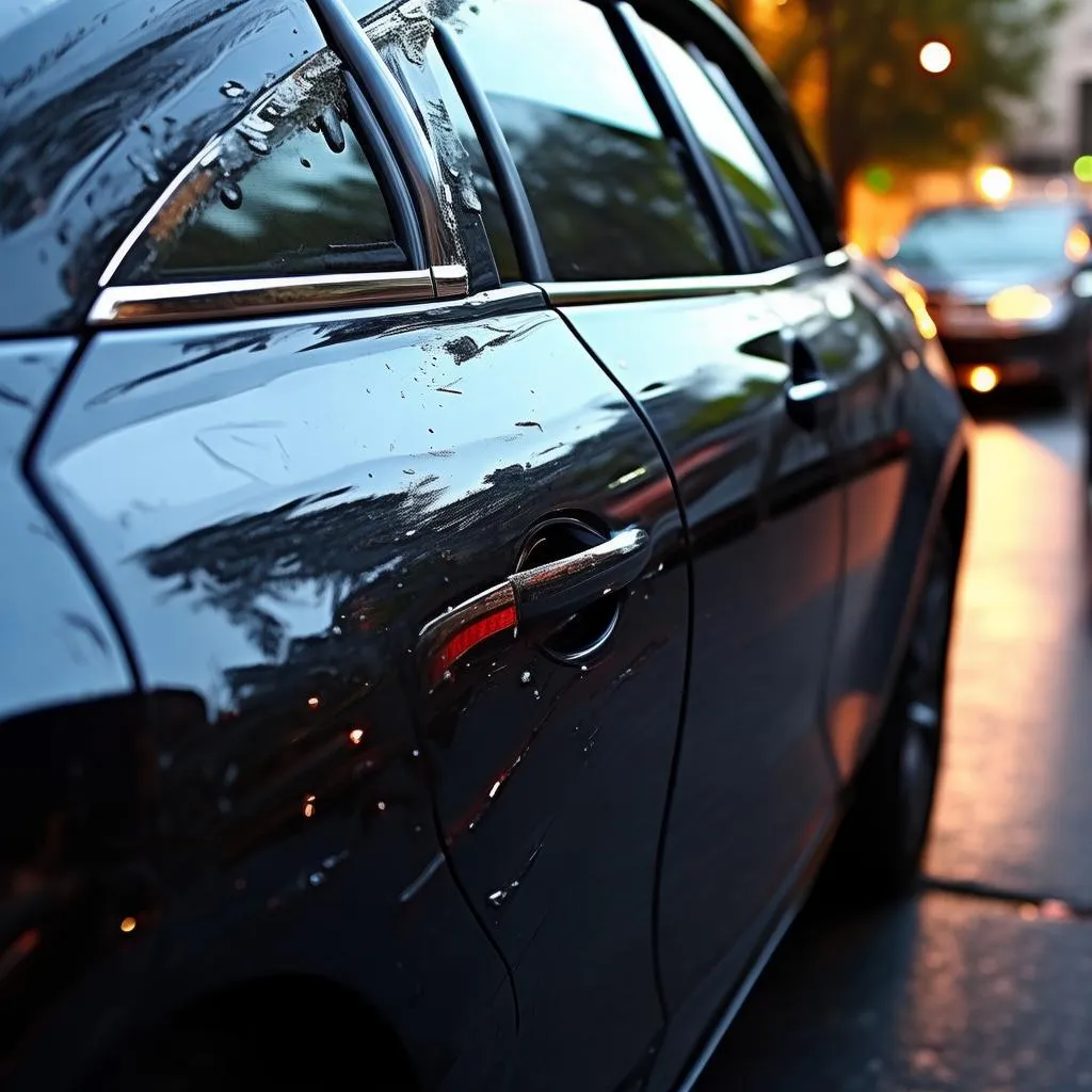 汽车贴膜后黑色斑点揭秘：告别尴尬，恢复完美车窗！