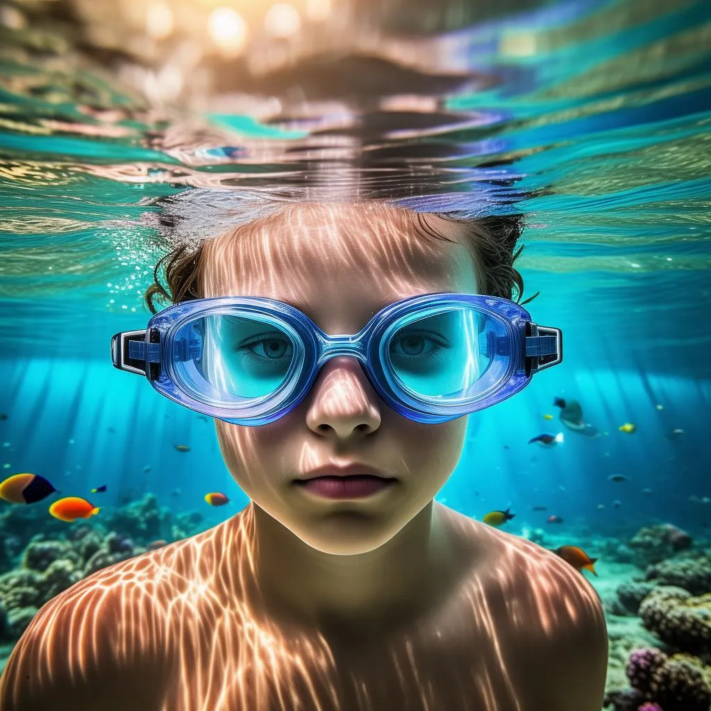 夏日必备！宝宝水上乐园安全护航神器——男童泳裤泳帽泳镜三件套