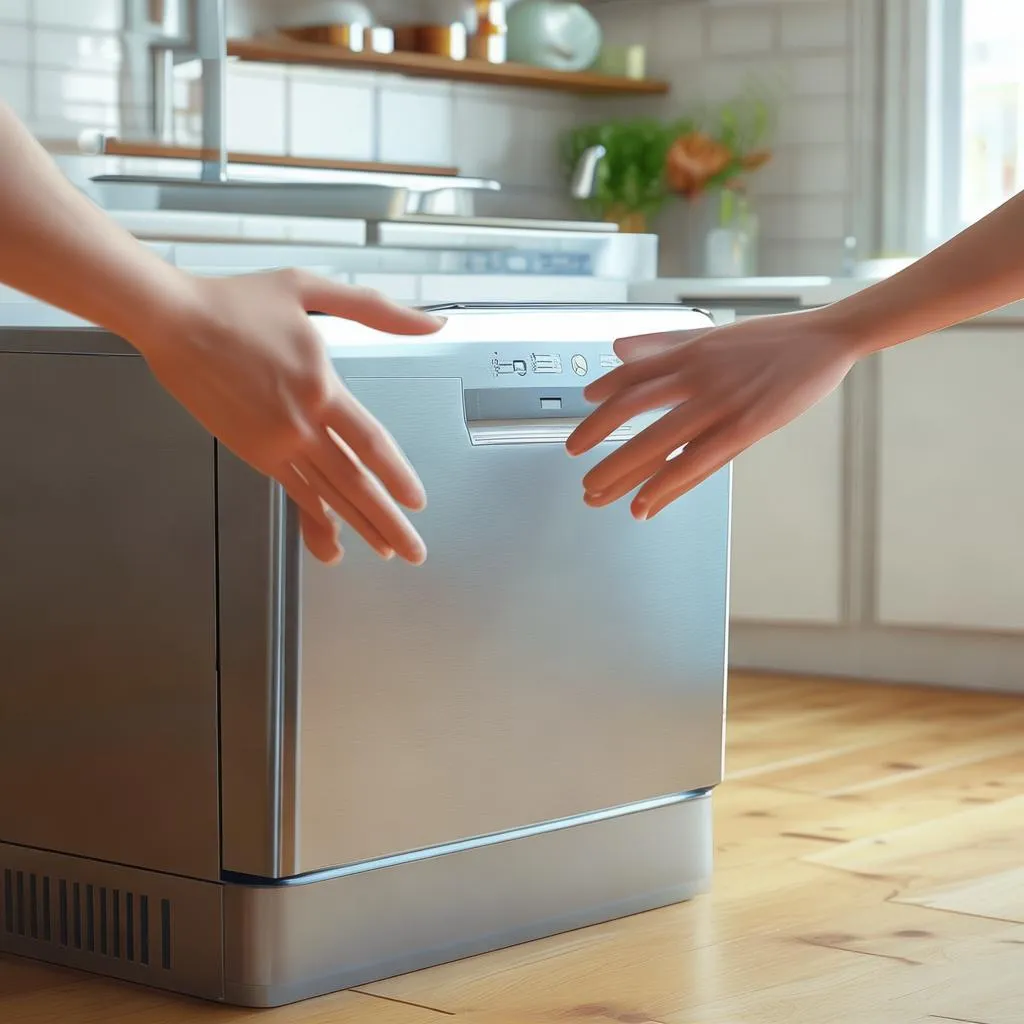 告别繁琐家务，福田现代洗碗机助你轻松生活！