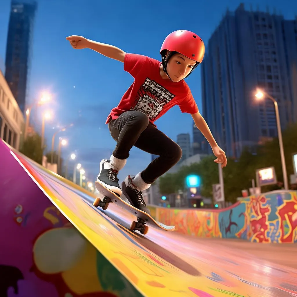 滑板新潮流，简画头像女专属：这款滑板车，让你轻松驾驭街头风采