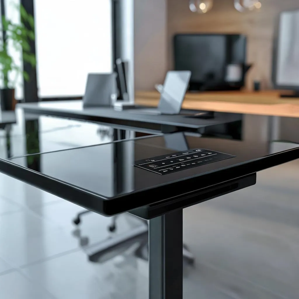 樱桃木电动升降桌：打造健康办公新体验，告别传统办公桌的束缚
