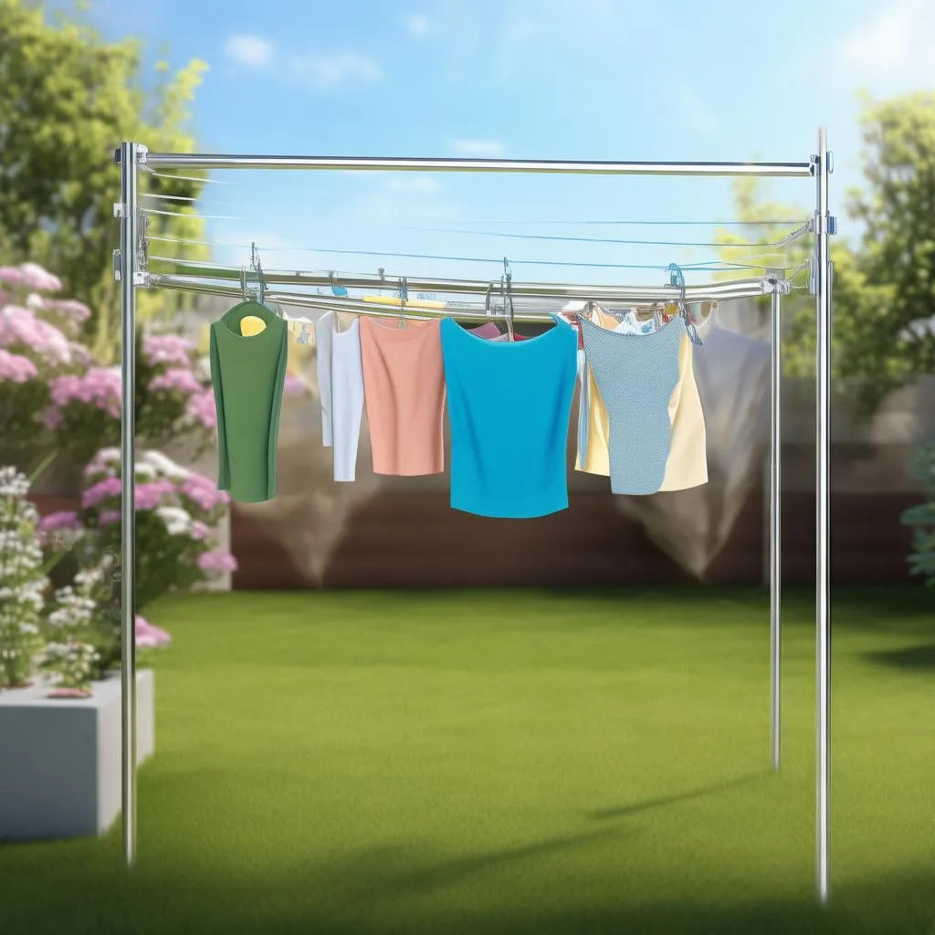 告别晾衣烦恼，电动遥控侧装晾衣架，轻松解决晾晒难题！