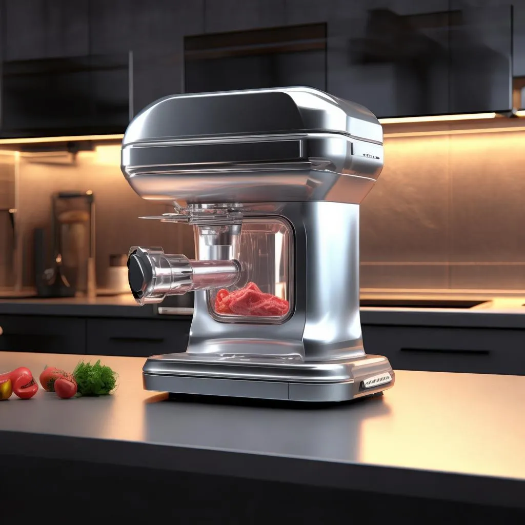 告别手剁肉，电动绞肉机迷你型，小巧实用，让你轻松享受美味佳肴！