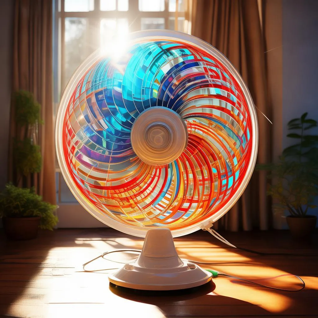 夏日清凉神器，快慢调节，尽享舒适风！——揭秘电风扇调节快慢的秘密