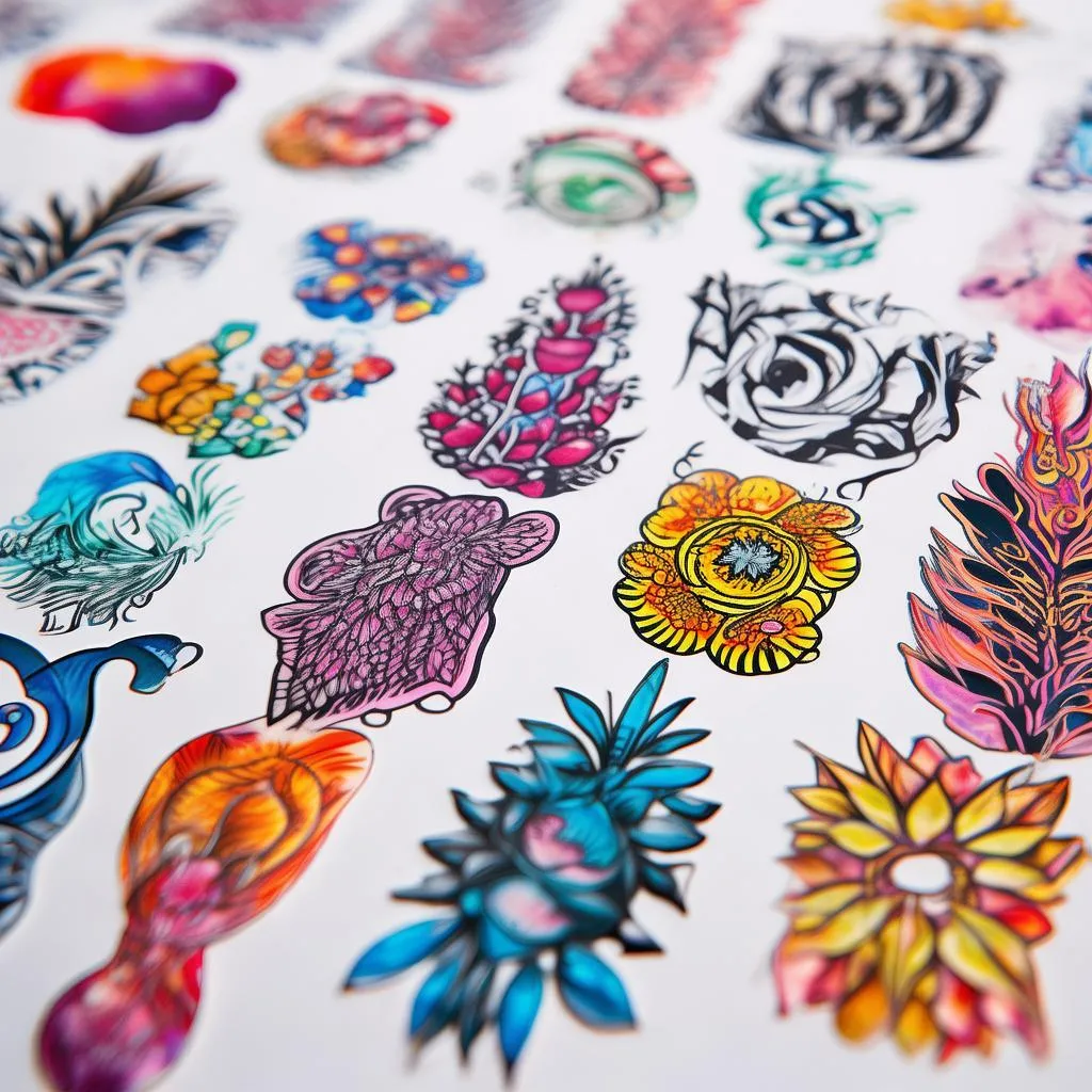 打造春日浪漫，只需一贴！女生乳房鲜花纹身贴，让你的美由内而外散发