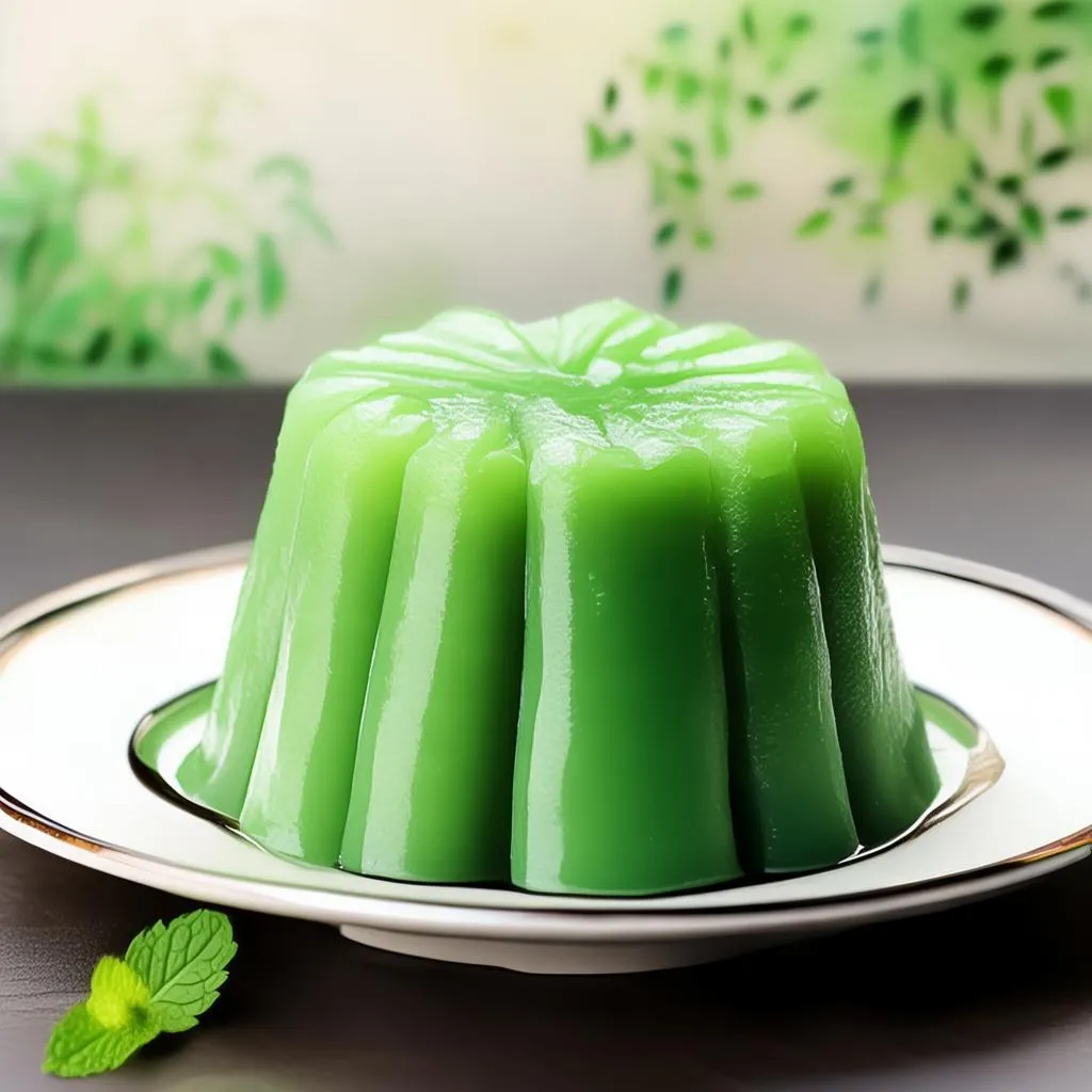 小美家的绿豆糕夏日清凉一口咬下甜蜜满溢