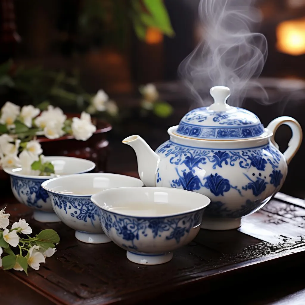 木箱装茉莉花茶，传统韵味与现代生活的完美融合