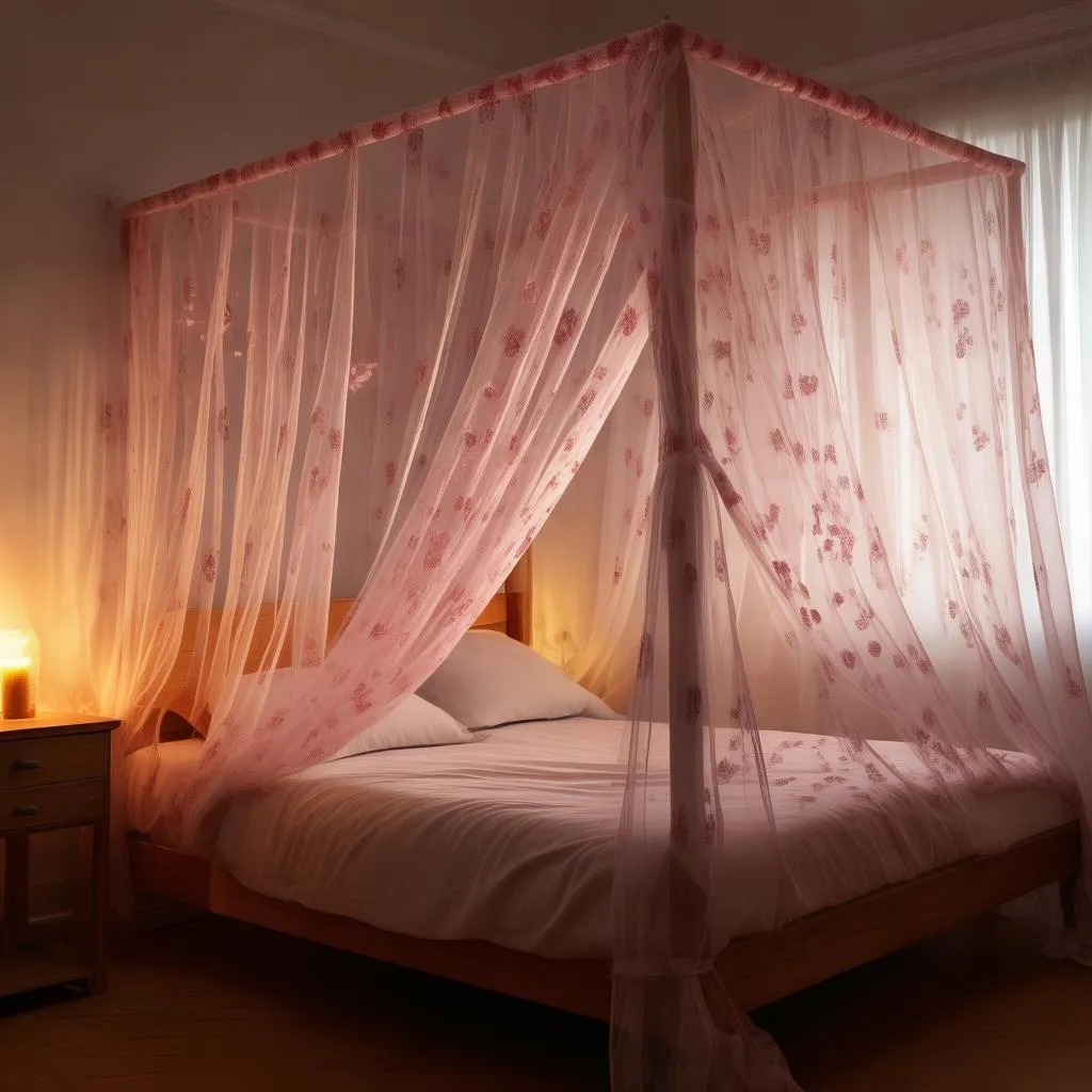 告别蚊帐尴尬，实木蚊帐伸缩一“帐”搞定！