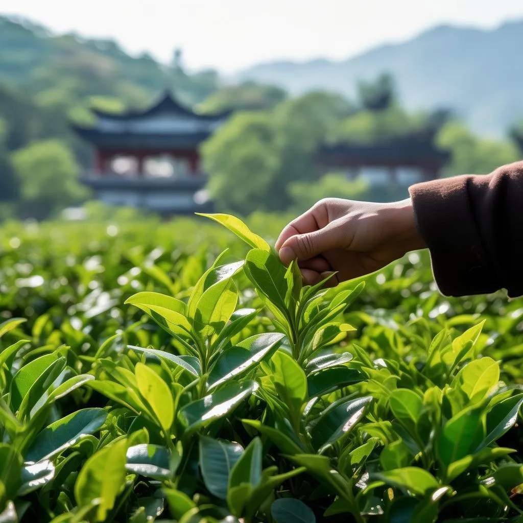 西湖龙井白瓷瓶装，品味春日里的清新与雅致